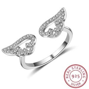 Sterling Silver Angel Wing Ring 🪽